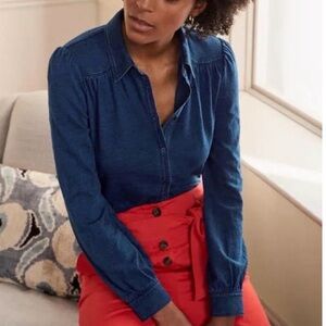 Boden Knit Button Down Shirt